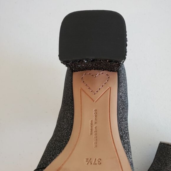 Sophia Webster 'Stella' Crushed Glitter & Crystal Booties, Pewter - Picture 8 of 11